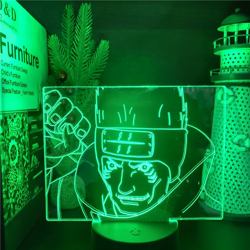 Ботинки в стиле аниме Naruto 3d иллюзия Лампа обувь для косплея героя Хатаке Какаси