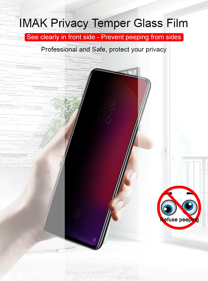 Защита конфиденциальности антибликовое стекло для Xiaomi Redmi K20 K20 Pro 9T 9T Pro закалённое стекло IMAK Защитная пленка для экрана анти шпионское стекло