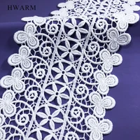 5yard 12 4cm dresses sewing trim accessories high quality white african lace fabric 2021 diy milk silk embroidery wave monochrom