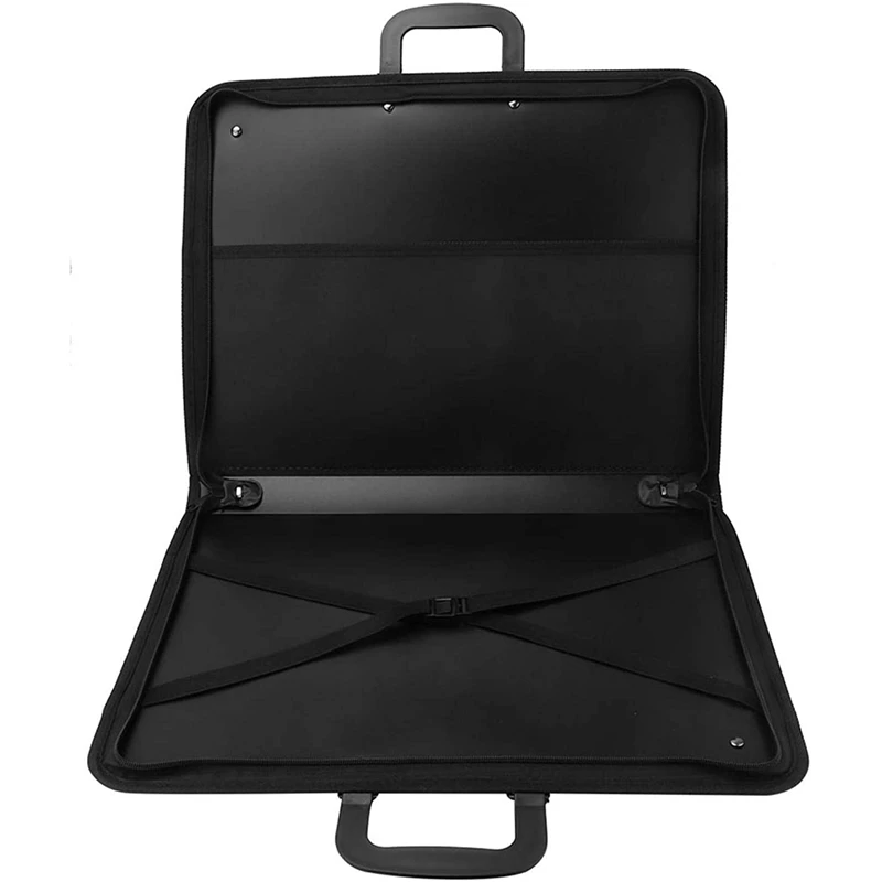 

NEW-18.9 x 14.5Inch Art Portfolios Portable Painting Plate Bag A3 PP Ding Sketch Board Storage File Bag Document Carry Case