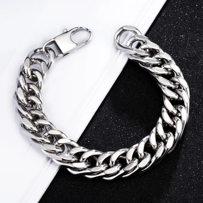 Мужской браслет цепочка из кубинской цепи нержавеющей стали|Цепочки и браслеты| |
