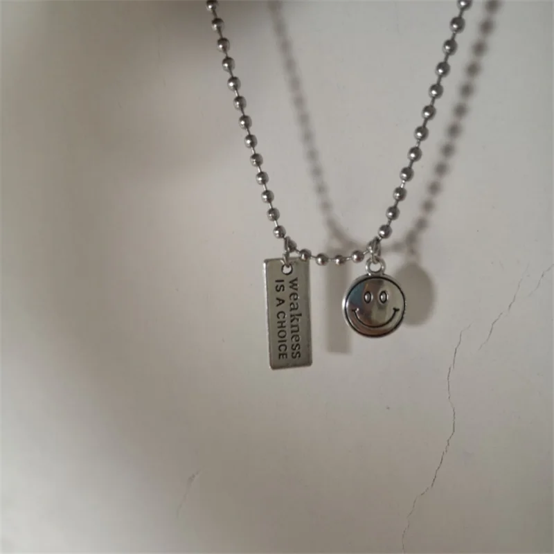 Kpop хип хоп панк ожерелья из нержавеющей стали для мужчин и женщин металлическая