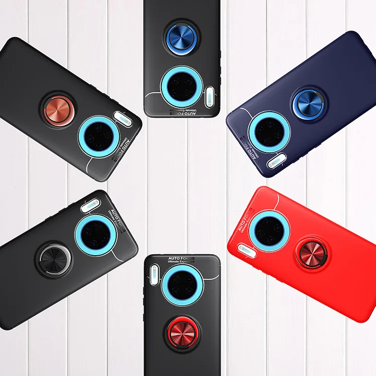 Чехол для huawei mate 30 20 Pro Lite X P30 Магнитный Кронштейн кольцо для пальца мягкий чехол для huawei mate 30pro 20X Nova 4e чехол