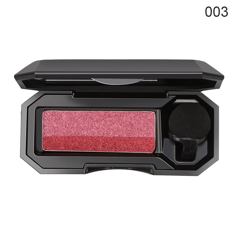Прямая поставка 1 шт. женская двухцветная палитра теней для век ленивый стойкий