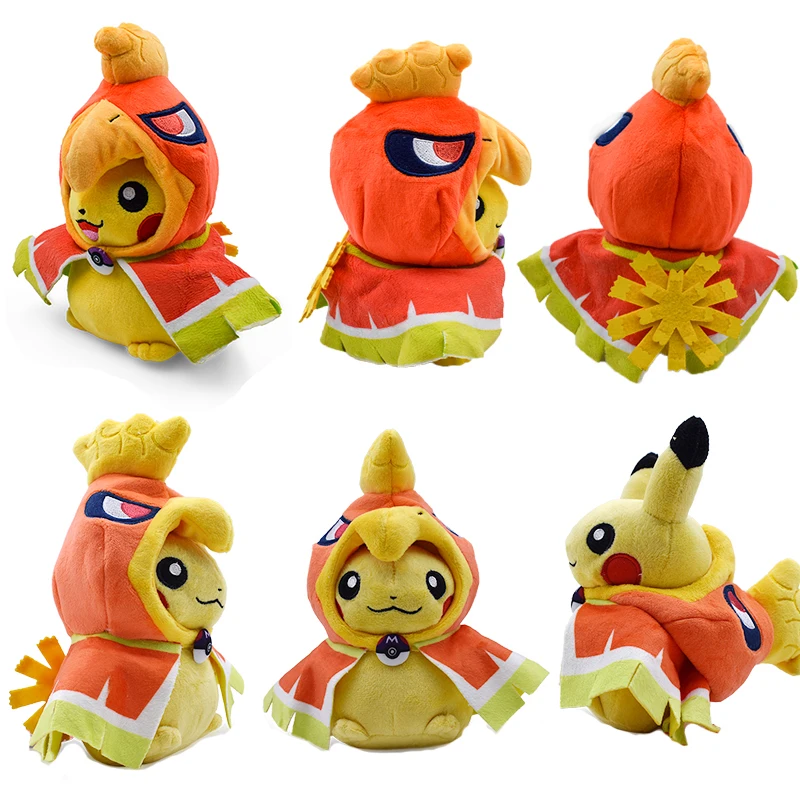 Горячие игрушки 20-24 см 7,9-9,4 ''Пикачу Косплей тиранитар Hydreigon Charizard Snorlax Ampharos Garchomp Мягкие плюшевые игрушки плюш