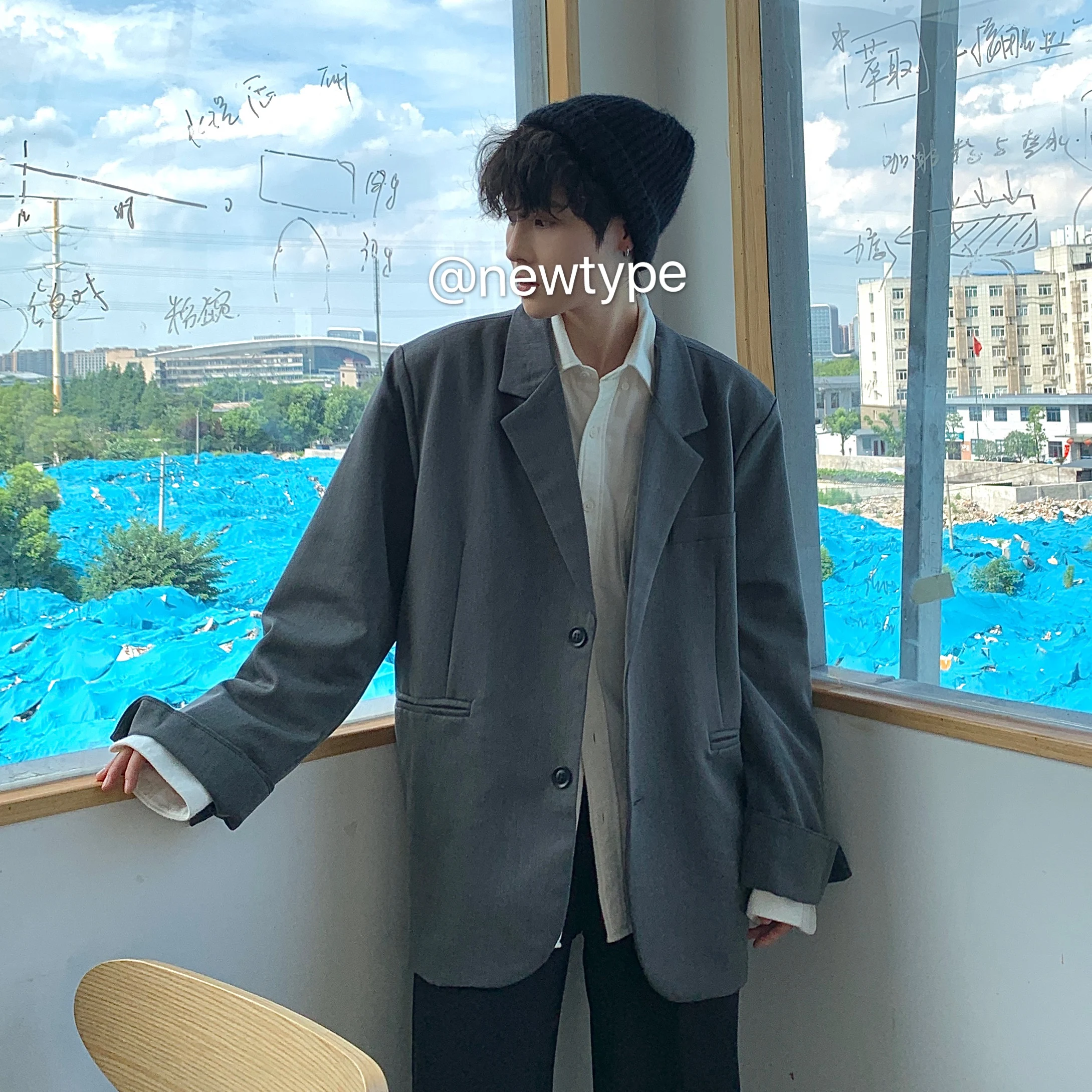 Новинка 2020 мужской костюм с рисунком одежда свободные мужские блейзеры пиджак