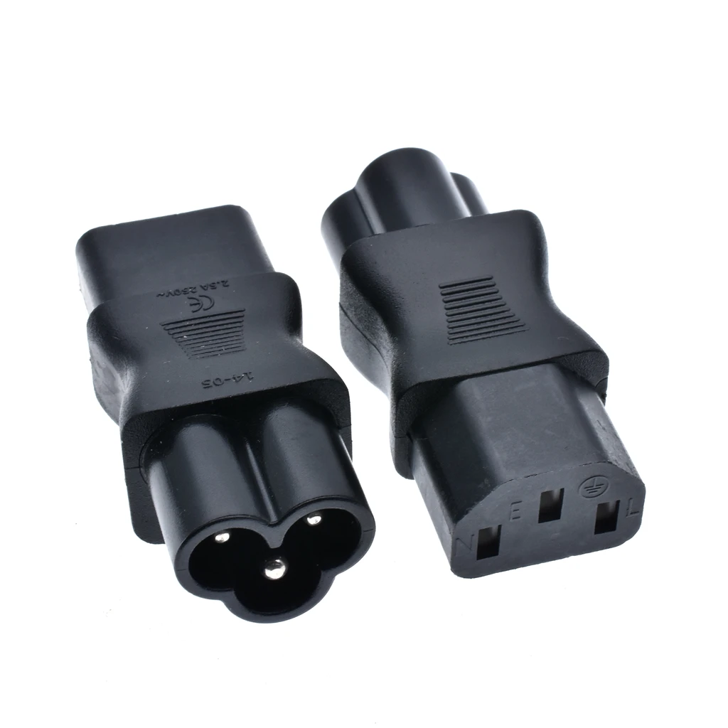 Адаптер для розетки переменного тока IEC320 C13 на C6 переходник с C5 | Строительство и