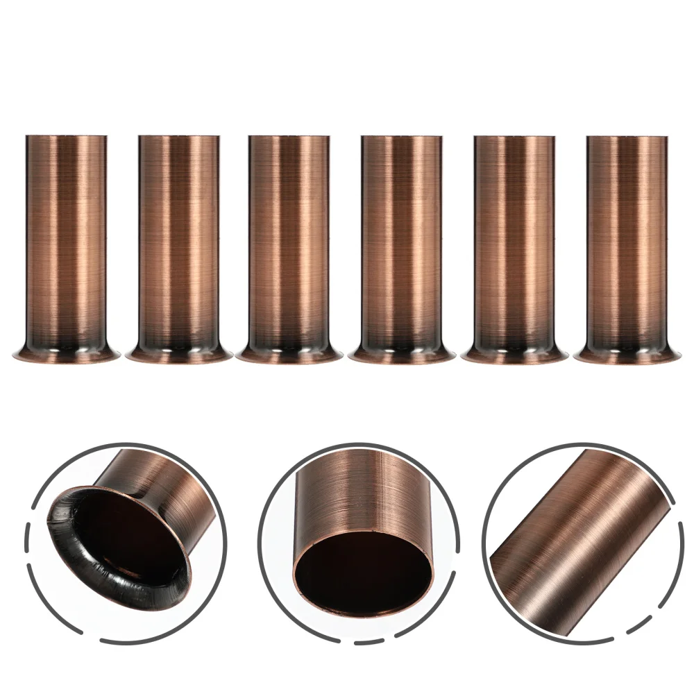 

12pcs Lamp Holder Sleeves European Style Chandelier Lamp Base Iron Covers