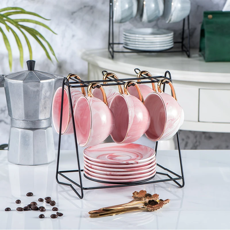 2 шт. чашки для молока 4 6 шт./компл. европейская роскошная керамическая чашка кофе