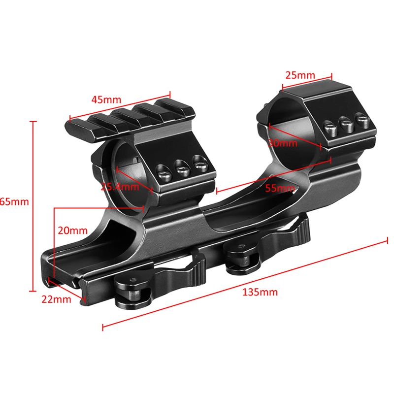 Быстросъемный цельный крепеж для прицела 1 &quot/30 мм двойное кольцо Охотничьи