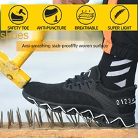dorpshipping new safety shoes mens breathable anti smashing and anti puncture work shoes fashion casual safety shoes