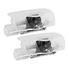 СВЕТОДИОДНЫЙ Автомобильный Дверной светильник, лампа с логотипом для Toyota Camry 40, 50, 55, 70, Prado Avalon, Crown Prius 20, 30, Corolla, 2 шт.