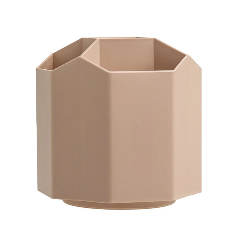 

360° Rotating 5 Grid Pen Holder ABS Plastic Spinning Desk Office Supplies Storage for Home Office Art Classroom Durable