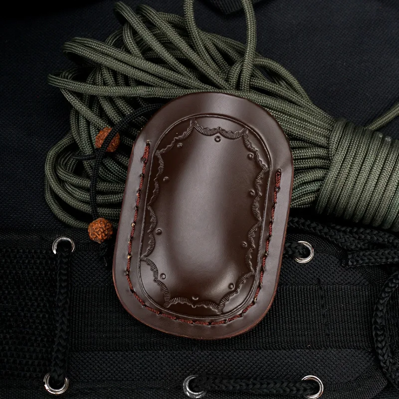 Складной мини-нож из дамасской стали с острым лезвием ручкой натурального дерева