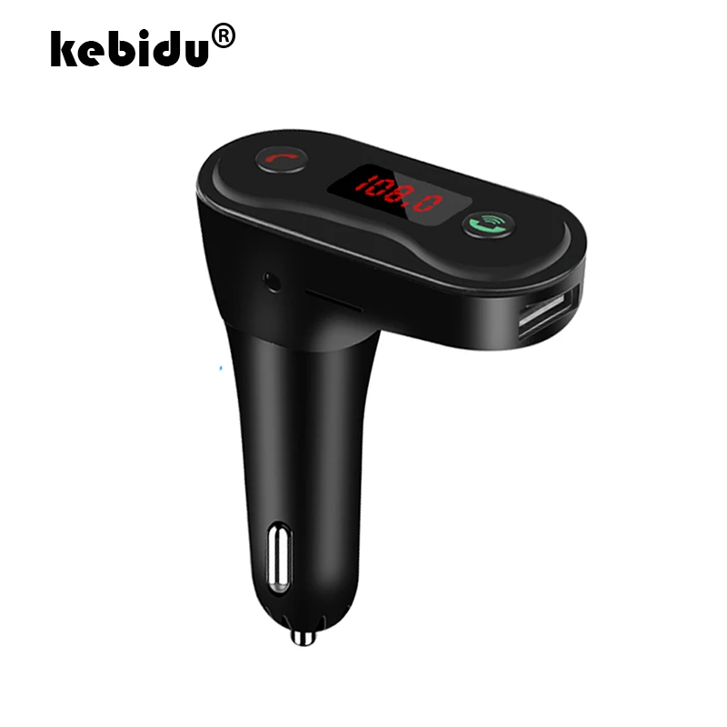 Bluetooth FM передатчик для iPhone Xiaomi 2.1A автомобильное зарядное устройство USB mp3 плеер
