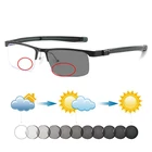 Фотохромные бифокальные очки для чтения из алюминиево-магниевого сплава для женщин и мужчин, магнитные подвесные очки на шею, очки для близоруких дальнозоркости