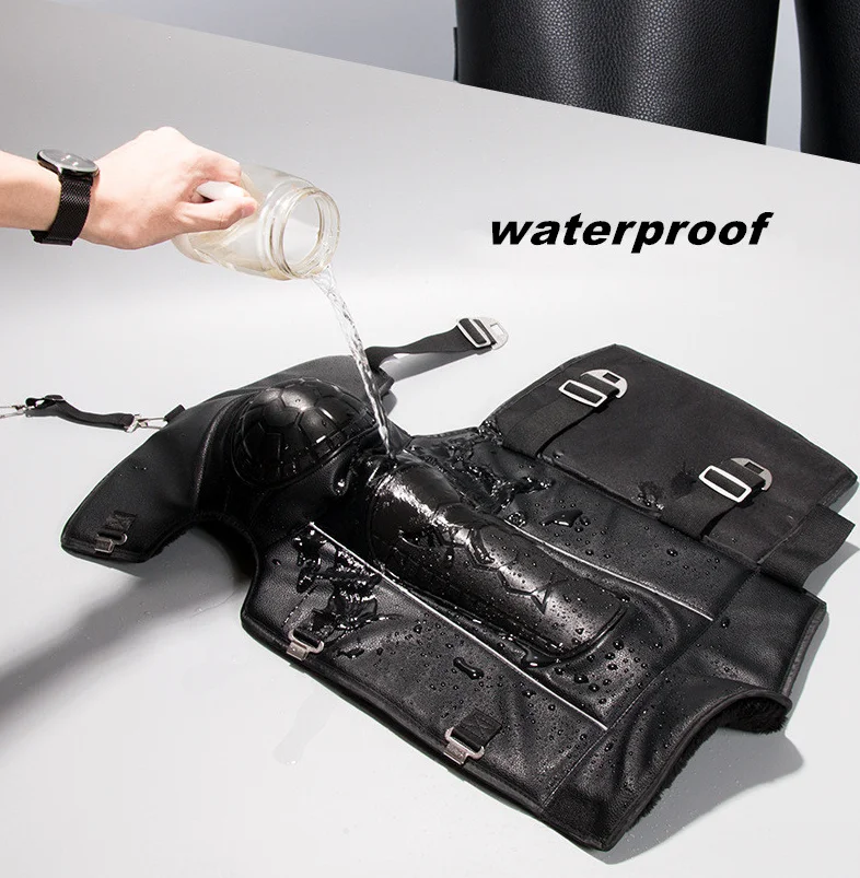 Наколенники для мотоцикла из коровьей кожи теплые 2020 защитное снаряжение