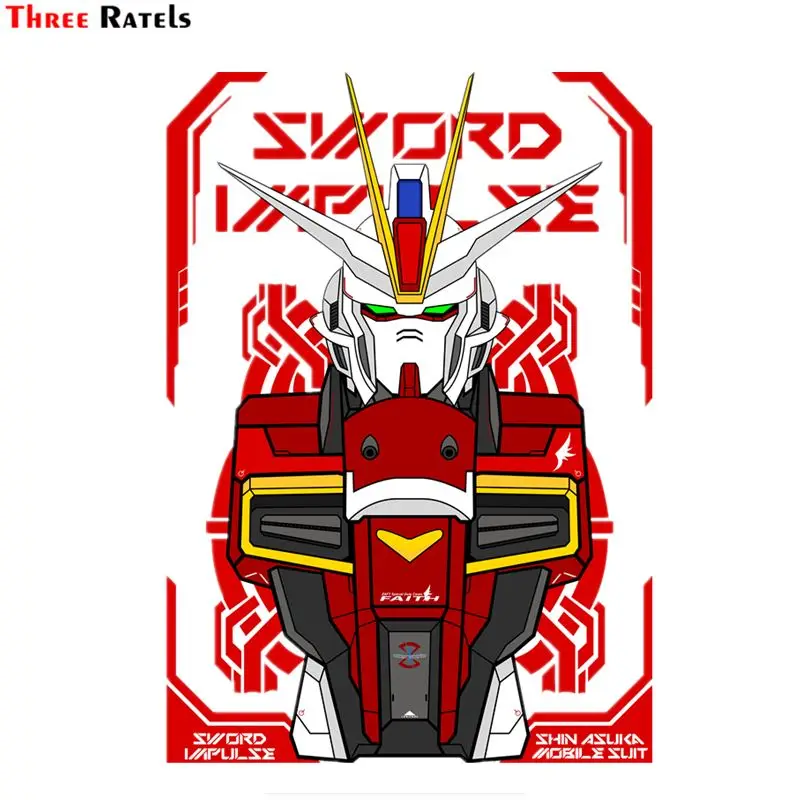 

3D наклейки для автомобиля и мотоцикла Three Ratels FC464 Gundam Impulse