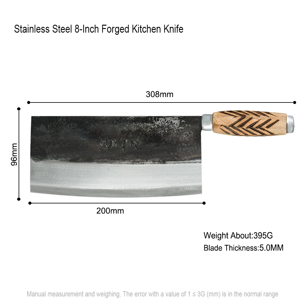 Традиционный кухонный нож ручной работы ковка китайский шеф-повар мясницкий