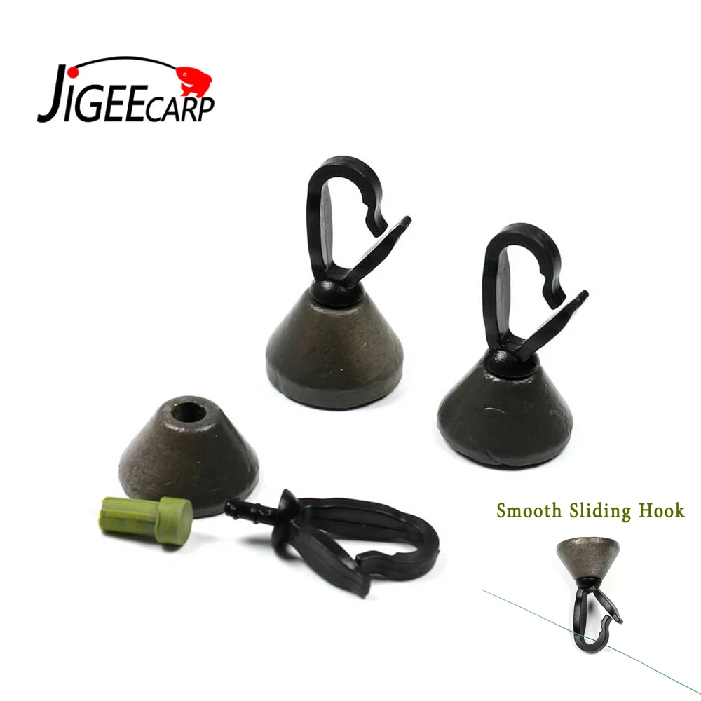JIGEECARP 1OZ 1 5 OZ Карп легко загружать обратно привести Вес грузило высокое качество