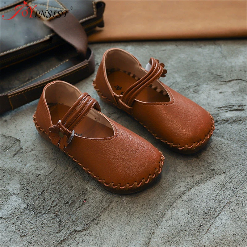 Туфли для девочек новинка весны 2021 маленькие кожаные туфли Joker Kids Princess Han Edition с