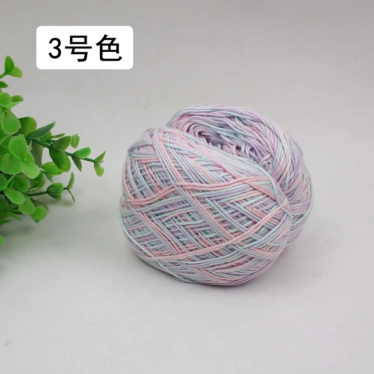 100 г 100% хлопок мягкая из камвольной шерсти гладкая натуральная пряжа для детского