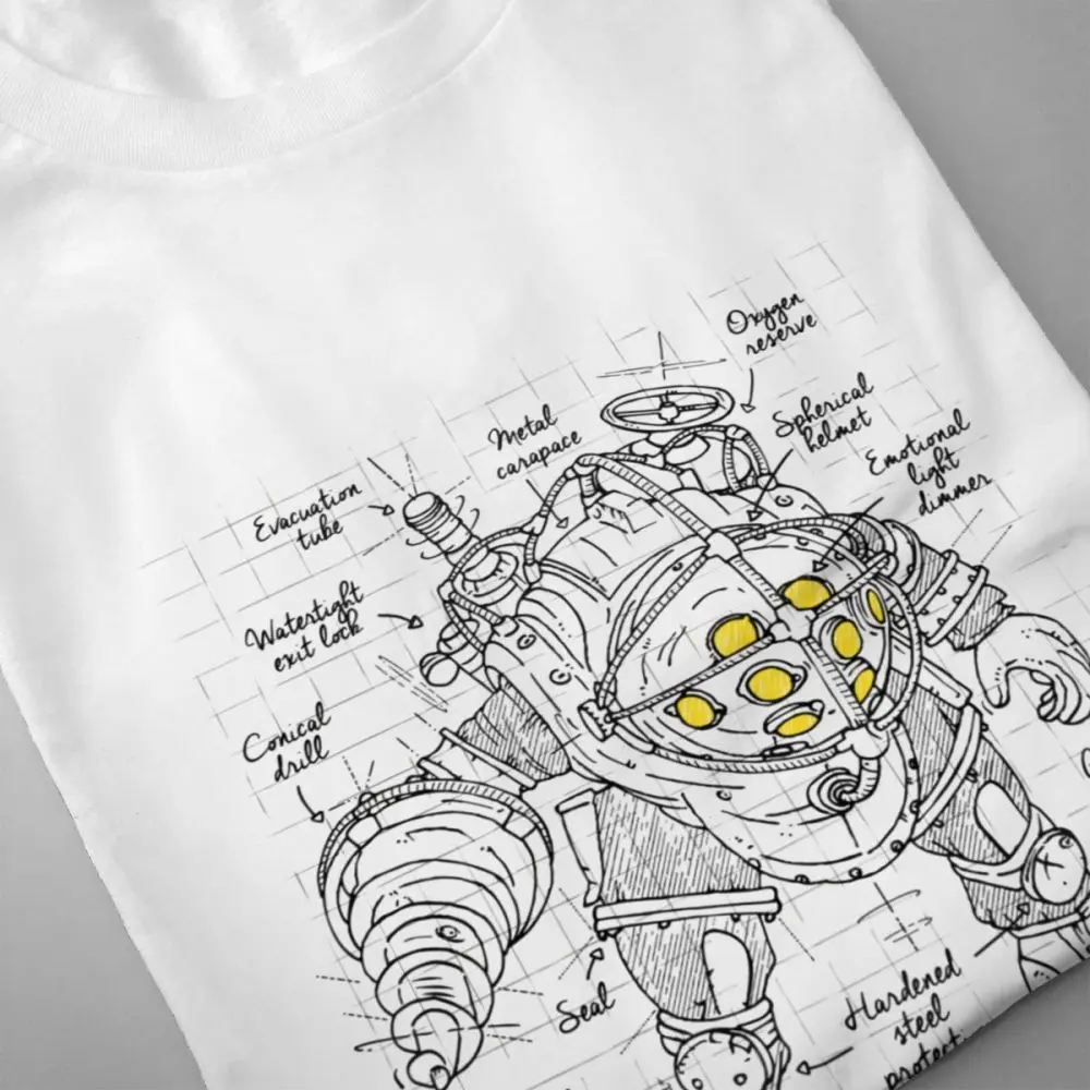 Мужская хлопковая майка Bioshock Big футболка Hoosier Daddy унисекс бесплатная доставка