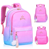 new girl backpack for school backpacks girls nylon orthopedic school bags children primary schoolbags grade 1 6 kids mochila