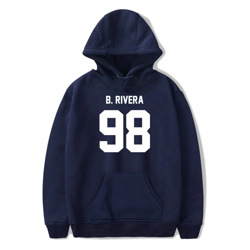 

New Brent Rivera Print Harajuku Hoodies Men Women Winter White Black Hooded Sweatshirt Casual Fashion Sportswear Hot Sale