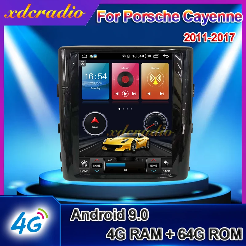 Xdcradio 9 &quotAndroid 10 0 Tesla стиль вертикальный экран автомобильное радио для Porsche Cayenne