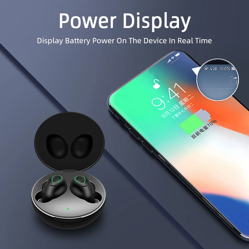 M& J TWS Pop-up отпечатков пальцев сенсорный Bluetooth наушники HD стерео беспроводные наушники шум игровая гарнитура для XIAOMI Airdots