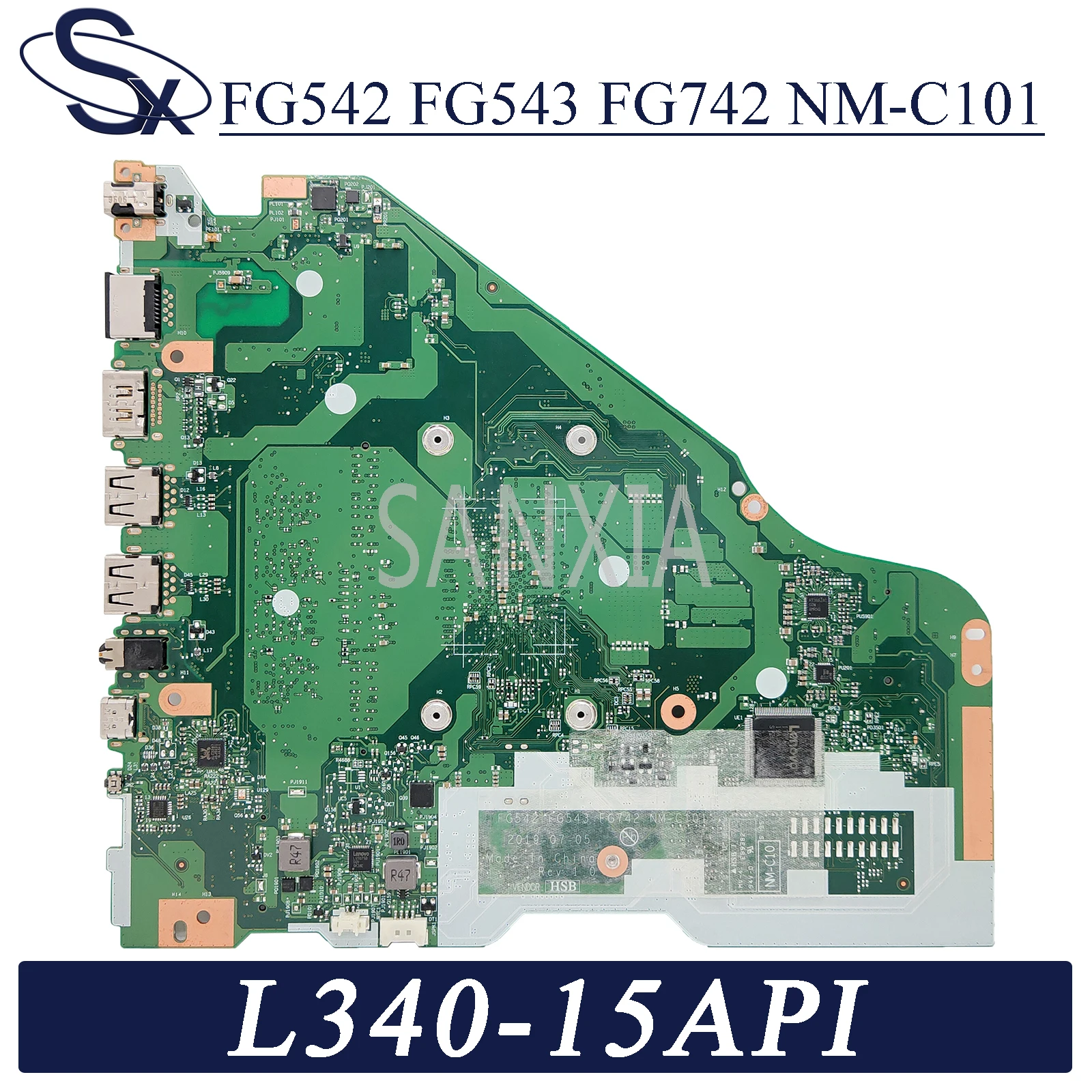 Preise KEFU NM-C101 Laptop Motherboard Für Lenovo Ideapad L340-15API Original Mainboard 4GB-RAM Ryzen 7 3700U (R7-3700U) CPU