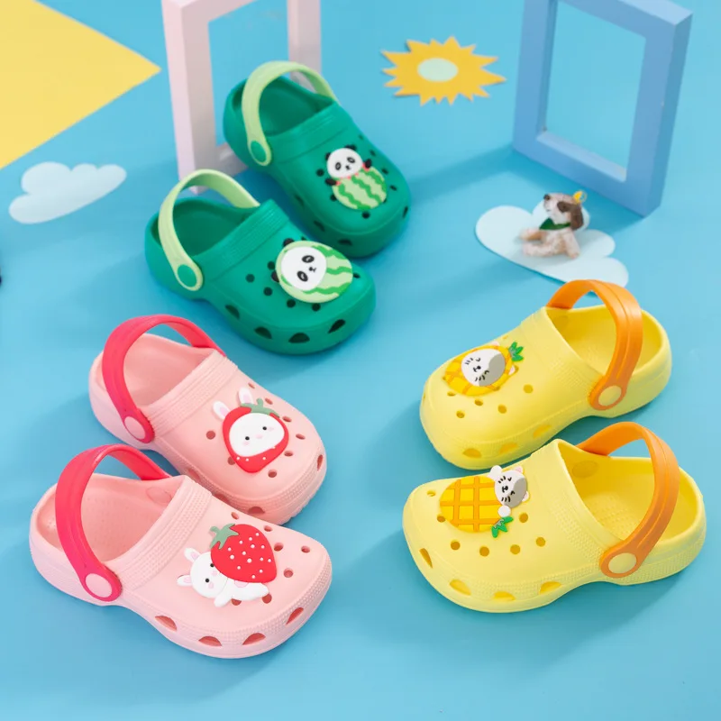 

2021 Children Cartoon Cave Shoes, Men's Girls Beach Summer Children's Slippers, Antiskid Soft Bottom, Baby Bathrooms Cold Towing