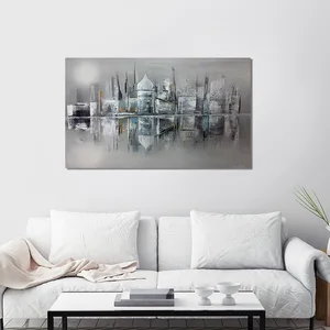 Hand-painted Abstract Architecture Oil Painting Decorative Painting Home Decoration Wall Art Hanging Painting Hand-painted Abstract Architecture Oil Painting Decorative Painting Home Decoration Wall Art Hanging Painting