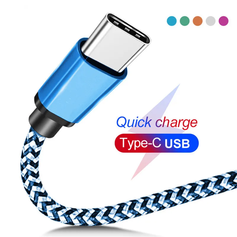 Кабель USB Type C для быстрой зарядки Samsung S10 S8 зарядного устройства S9 Huawei P20 P30 Xiaomi Mi8