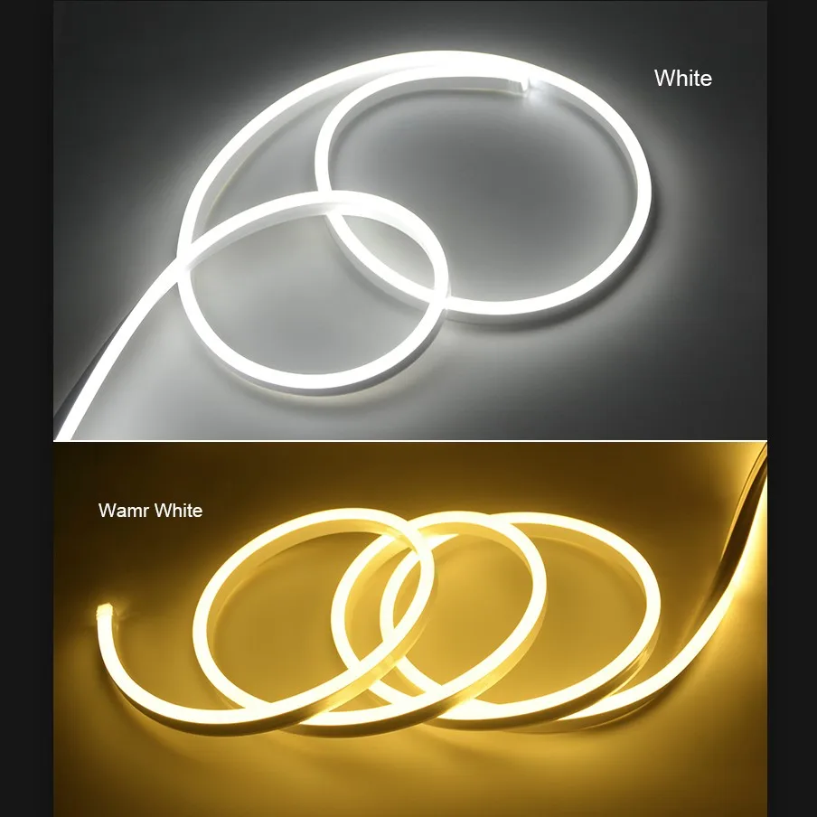 Неоновые светодиодные трубки 1 м 10 лента с вилкой питания неоновая вывеска