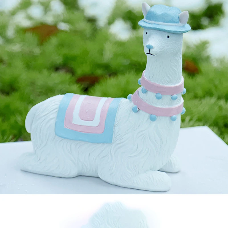 

Ins Style Car Decoration Alpaca Room Decor Creative Home Ornaments Bedroom Office Desktop Decorations