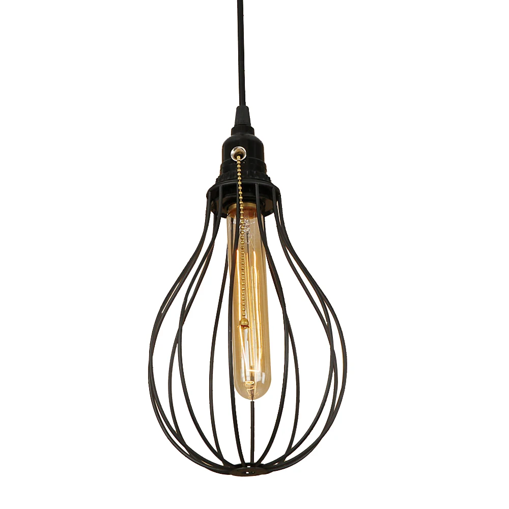 Классический ретро подвесной светодиодный светильник E27 креативный современный