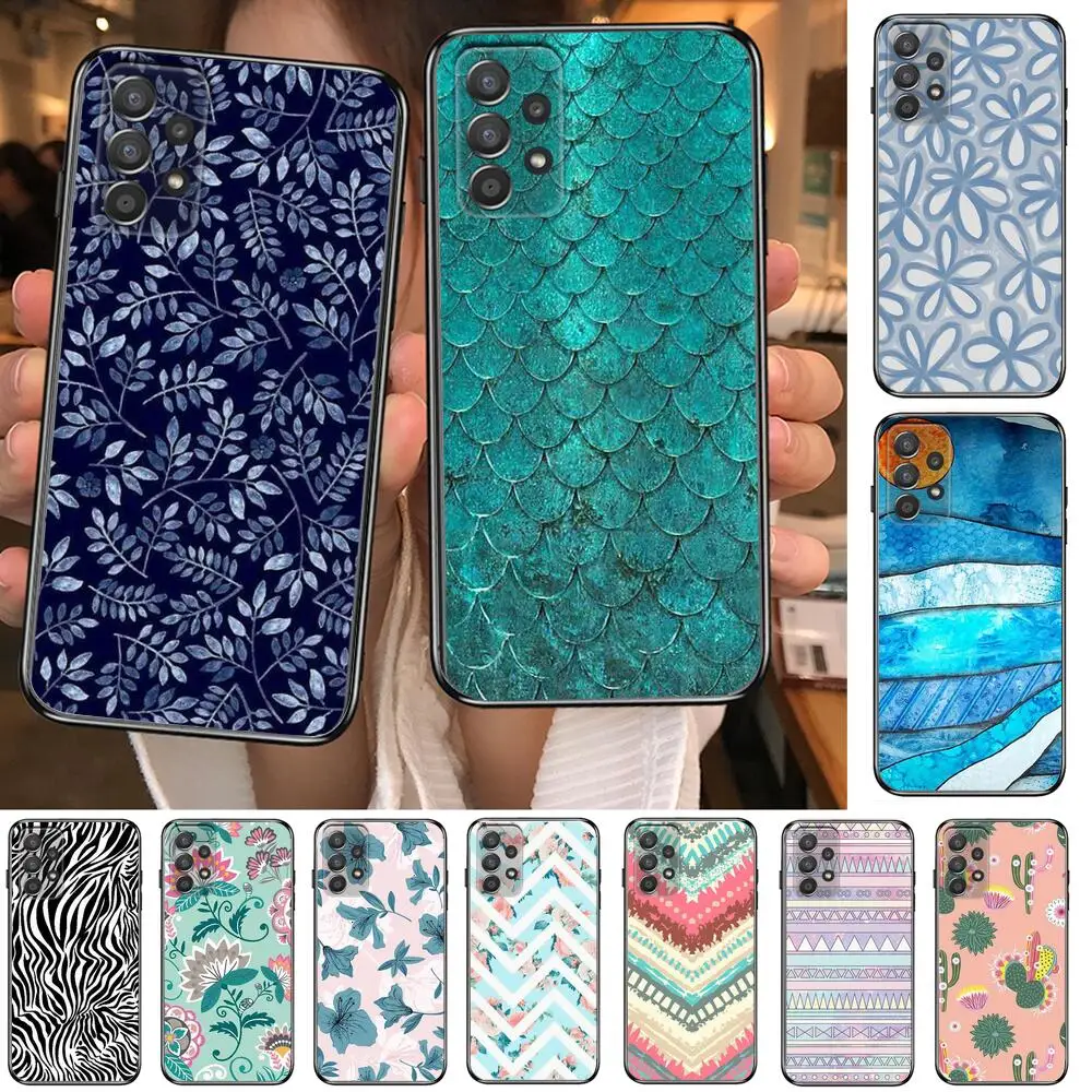 

Lovely Colorful Boho Mandala flowers Phone Case Hull For Samsung Galaxy A70 A50 A51 A71 A52 A40 A30 A31 A90 A20E 5G S Black Shel