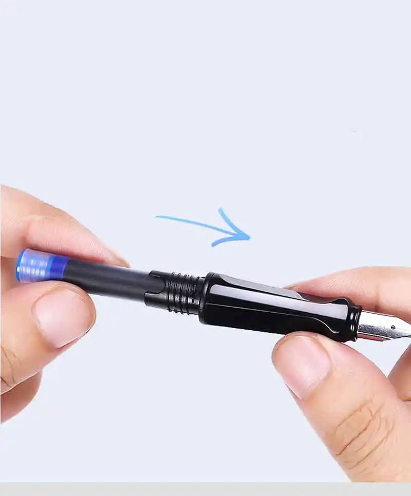 

13Pcs/lot Colourful Ink Sac Fountain Pen set Fountain Pen Ink Cartridges Refills Blue Black Drawing School Office Supplies