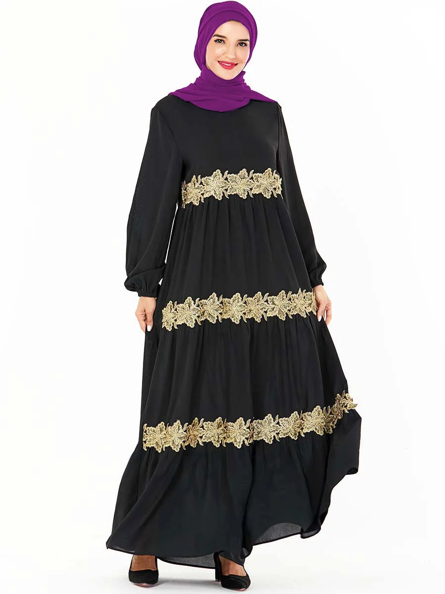 Abaya платье большой размер марокканский кафтан модное простое женское вышитое