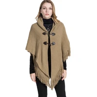 2019 new design winter warm solid ponchos and capes for women oversized shawls wraps cashmere pashmina female bufanda