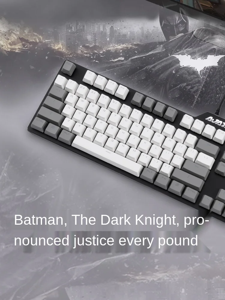 

Heijue Ak35I game mechanical keyboard PBT tea axis red axis electric competition wired chicken lol notebook desktop computer