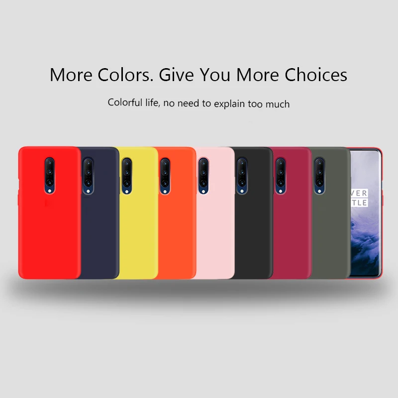 Для oneplus 7 Pro Чехол для oneplus 7 Pro 7Pro 6T 6 мягкий жидкий силиконовый бампер чехол для oneplus 7 противоударный полный задний Чехол