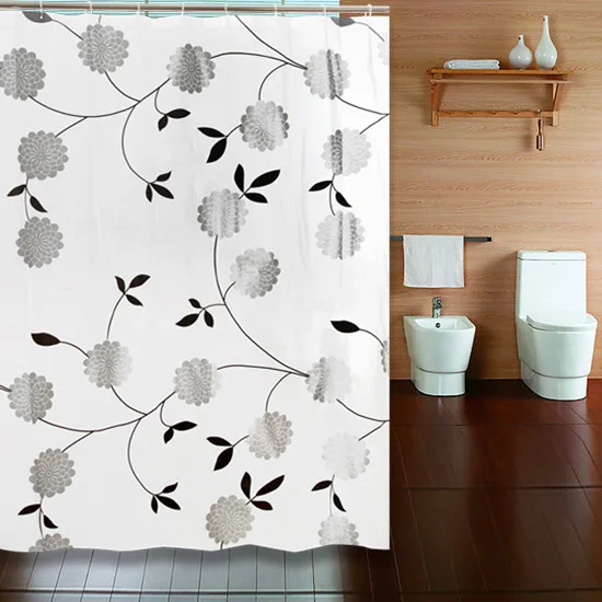 

Flower Bathroom Shower Curtains Modern Cloth Thick Fabric Shower Curtains Accessories Salle De Bain Bathroom Products DF50SC