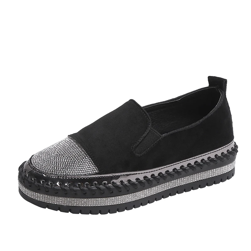 Fujin/женские тонкие туфли Сезон весна-осень 2020 года Модные дышащие на плоской