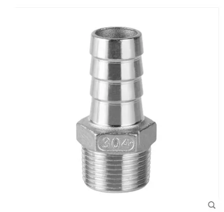 

1/8" 1/4" 3/8" 1/2" BSP Male Thread Pipe Fitting to 6 8 10 12mm ID Barb Hose Tail Reducer Fitting Multi Size Stainless Steel 304