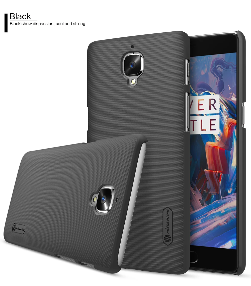 Для Oneplus 3 чехол для One plus 3T A3000 чехол NILLKIN Super Frosted Shield caso чехол s чехлы для Oneplus3 для Oneplus 3T+ подарок