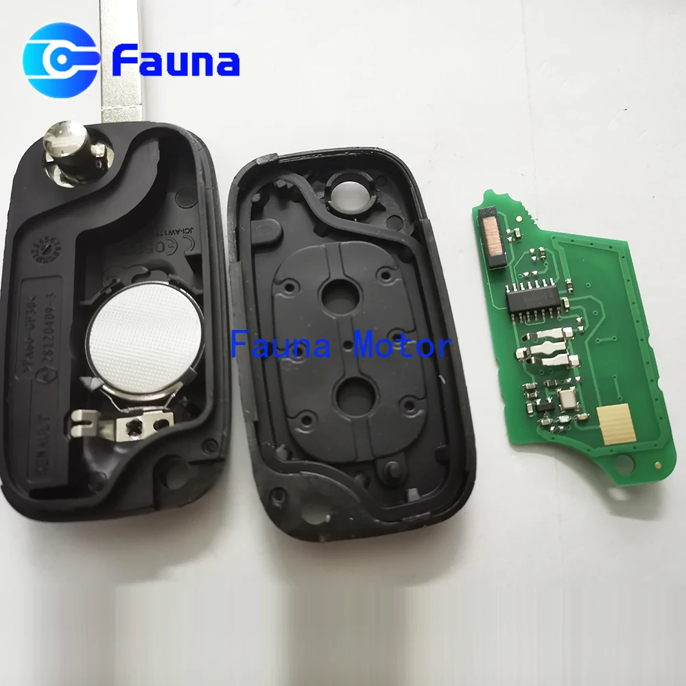 2 Button 434MHz ASK Flip Remote Control Key For Renault With PCF7947 ID46 Chip | Автомобили и мотоциклы