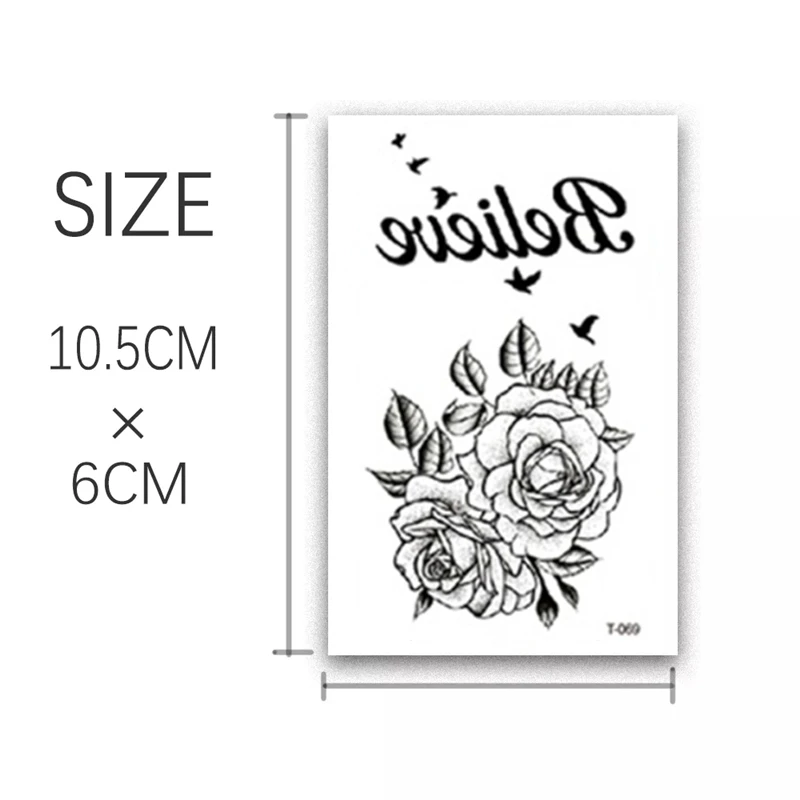 Temporary Waterproof Tattoo Stickers For Men And Women, Lovely Bows, Sexy Patterns, Fake Tattoos, Decorative Art, Lasting
